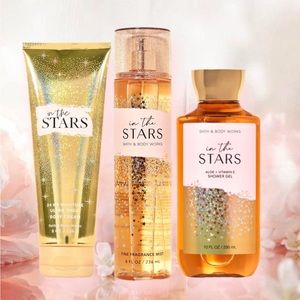 NWT BBW IN THE STARS FINE FRAGRANCE MIST AND FULL SIZE BODY MOISTURIZER & BO…